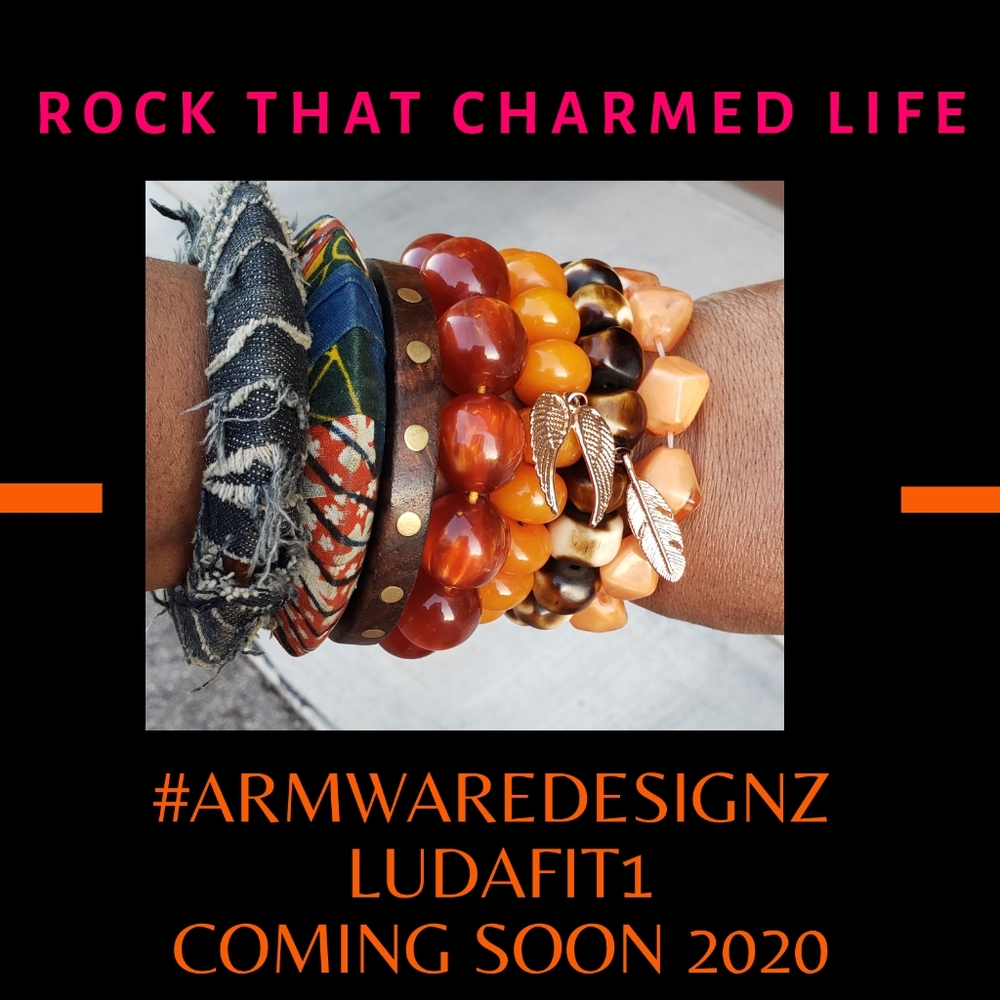 DENIM, UMBRE AMBER & ORANGE  ARMWARE CANDY